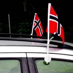 Norsk Flagg For Bilrute 2 stk