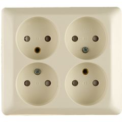 Stikkontakt 4V 8092 ,På Vegg U/Jord