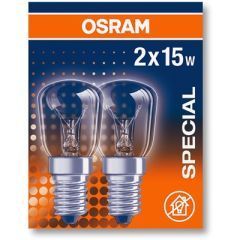 Osram Mini Glødelampe E14, 15W, Klar