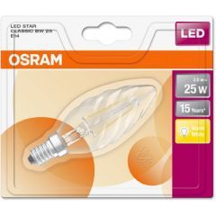 Osram Led Star Cl Bw  Fil 25 Non-Dim  2,8W/827 E14