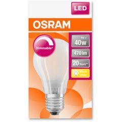 Osram Led Superstar Cl A  Gl Fr 40 Dim  4W/827 E27