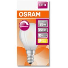 Osram Led Superstar Cl P  Gl Fr 25 Dim  3,2W/827 E14