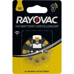 Rayovac batteri for høreapparat V10 PR70 blister 8