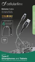 USB CABLE KEVLAR Type-C Ladekabel for Type-C, 1.2M