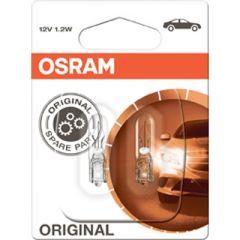 Osram Billampe W1,2W 12V T-5 (12516) 2-Pk