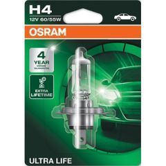 Osram Billampe H4 Ultra Life, 3 X Livslengde,