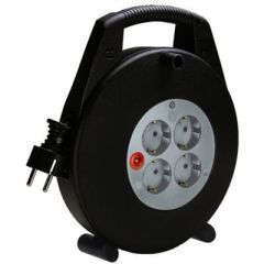 Kabeltrommel PVC kabel 10M ,3x1.5,mm2 4 veis