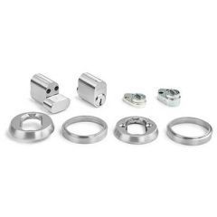 Habo Multisett 45 Børstet Krom Sb