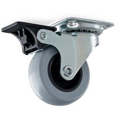 Habo Hjul 75Mm Elf/Grå Sving/Brems Stk