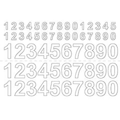 Habo Tall 0-9 X 3 Vinyl 13/26Mm Hvit Sb