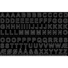 Habo Bokstav A-Å Vinyl 13Mm Sort Sb