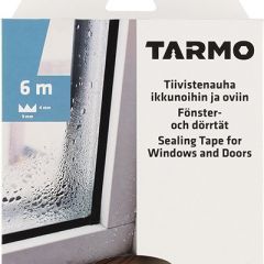 Tarmo Tettningslist E-profil brun 9x4mm