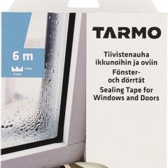 Tarmo Tettningslist E-profil hvit 9x4mm