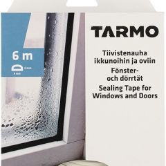 Tarmo Tettningslist D-profil hvit 9x6mm