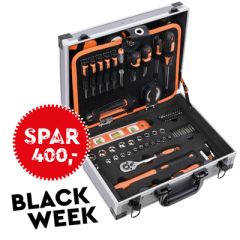 Verktøykoffert med 107 deler