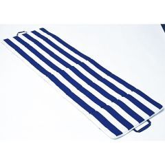 Strandmadrasss bl&aring;/hvit