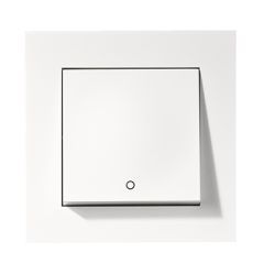 Elko Plus bryter innfelt 2-polet hvit