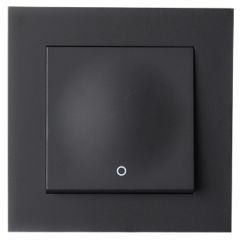 Elko Plus bryter innfelt 2-polet sort