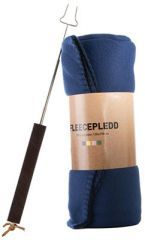 Gavesett 2 deler Pledd og pølsepinne, ass farger