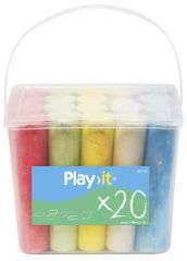 Play>it® fargekritt 5 farger 20 stk