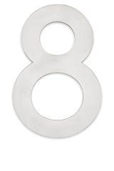 Habo Husnummer Home Rustfri 8