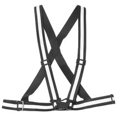Atom Refleksvest justerbar sort