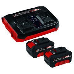 Einhell Batteri 2x 18V, 4,0Ah og Twincharger Kit