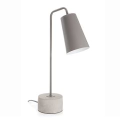 Enjoy Bordlampe grå med betongfot