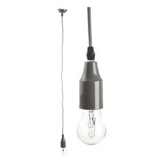 Enjoy Taklampe/pendel grå H:120 Ø:8 cm