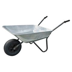 Home it® hagetrillebår 80 liter m/luftgummihjul og hammerlakk 