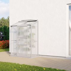 Vitavia Drivhus Ida 0,9 m2 m/polykarbonat ALUMINIUM