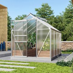 Vitavia Drivhus Venus 5,0 m2 m/polykarbonat ALUMINIUM