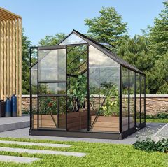 Vitavia Drivhus Venus 5,0 m2 m/glass SVART