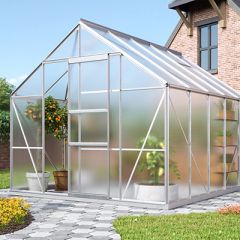 Vitavia Drivhus Merkur 8,3 m2 m/polykarbonat ALUMINIUM