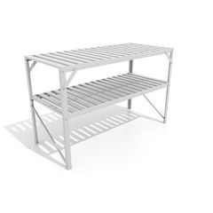 Vitavia Aluminiumsbord m/ekstra hylle Aluminium