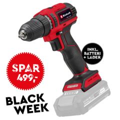 Einhell TE-CD 18/40 Li batteridrevet bor-/skrumaskin 18 V u/batteri og lader