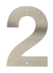 HOME It® husnummer 2 rustfritt stål