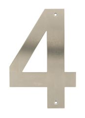 HOME It® husnummer 4 rustfritt stål