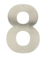 HOME It® husnummer 8 rustfritt stål