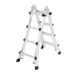 Teleskop-/wienerstige 404 cm, 150 kg belastning - aluminium