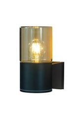 Aneta LYSEKIL vegglampe ute, svart/amber