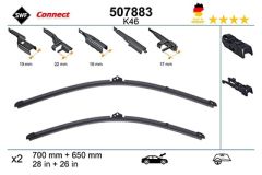 SWF Vindusviskere Connect (700+650MM)