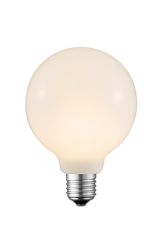 Aneta Globe G95 2W LED filament E27, hvit