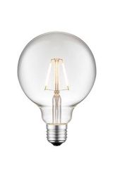 Aneta Globe G95 2W LED filament E27, klar