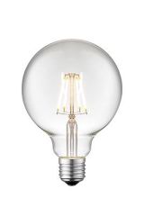 Aneta Globe G95 4W LED filament E27 dimbar, klar