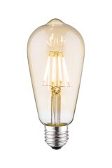Aneta Edison 4W LED filament E27 dimbar, amber