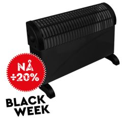 Varmeovn konvektor Sort 1500 w