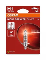Osram Billampe H1 12V, 55W, P14.5s, Night Breaker Silver