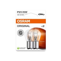 Osram Bilpære 12V, 21/5W, P21/5W, BAY15d, Original Line, 2-pk.