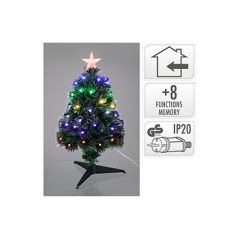 Juletre Fiberoptic 60cm, multicolor